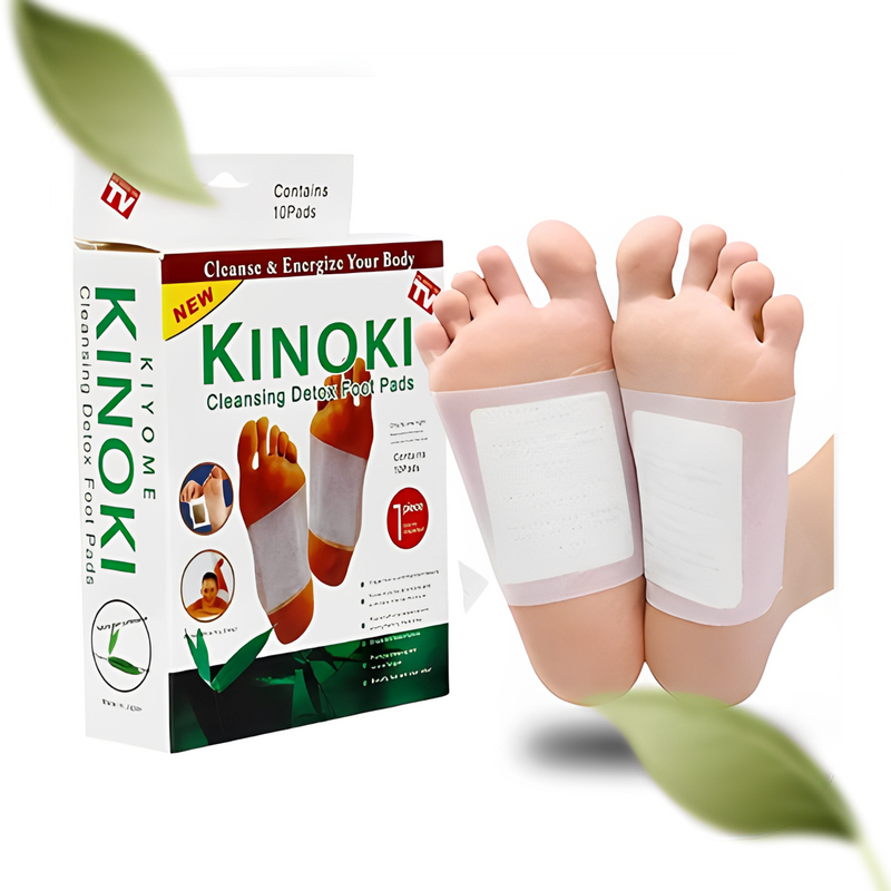 👣 Parches Kiyome Kinoki para Pies 🌿 Desintoxica y revitaliza tu cuerpo mientras duermes 😴