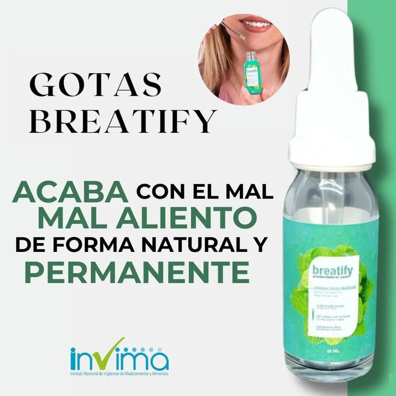 BREATIFY® Gotas Para el Mal Aliento | Pide 1 y llévate otro GRATIS